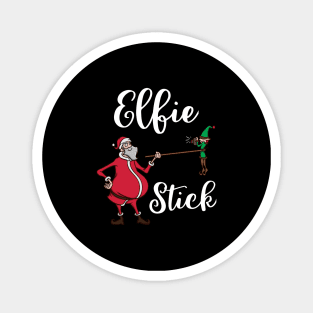 Funny Elf Pun Selfie Stick Santa Claus Christmas Meme Gift Magnet